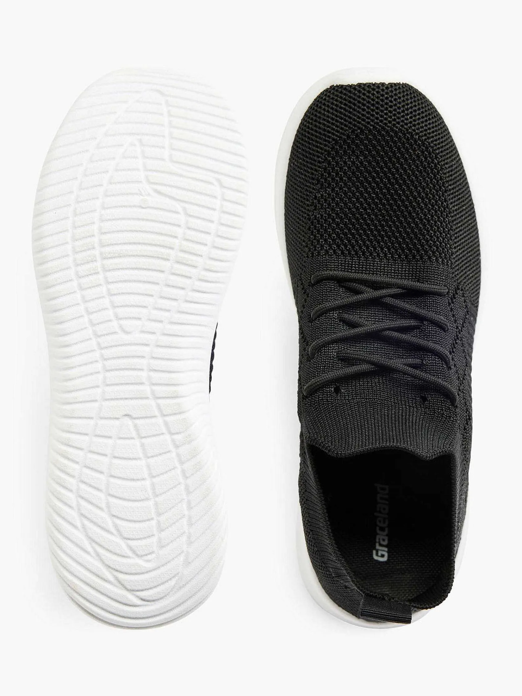 Sneakers|Graceland Zwarte Instapper