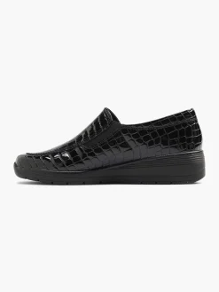 Comfort Schoenen|Easy Street Zwarte Instapper Lak