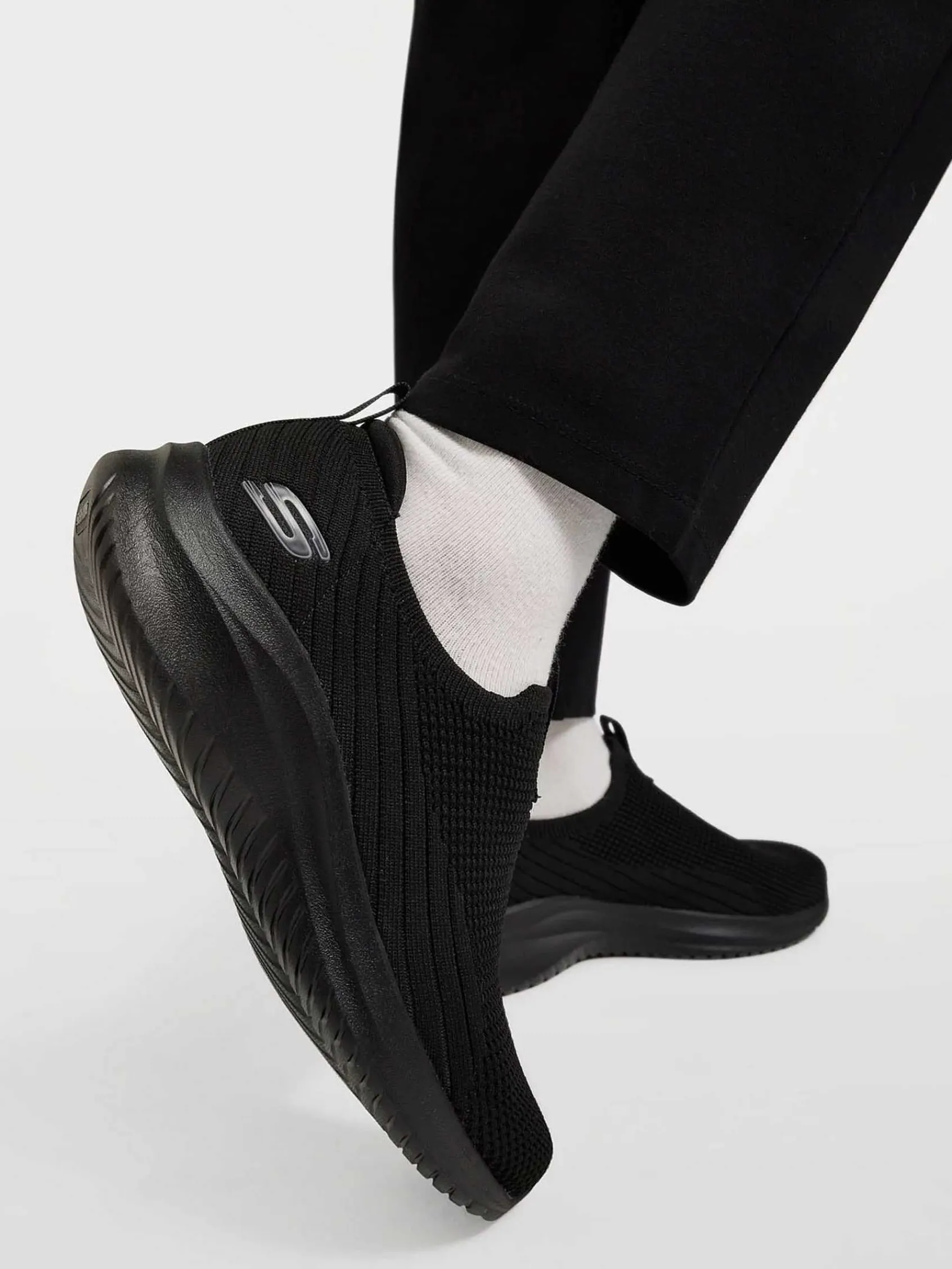 Sneakers|Skechers Zwarte Instapper Memory Foam