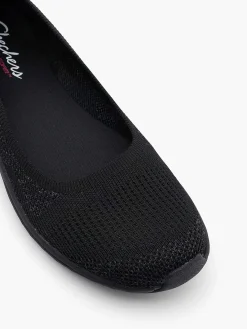 Instappers|Skechers Zwarte Instapper Memory Foam