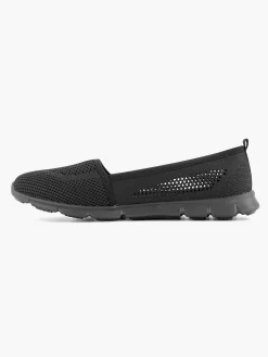 Comfort Schoenen|Easy Street Zwarte Instapper Memory Foam