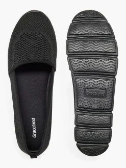 Instappers|Graceland Zwarte Instapper Memory Foam
