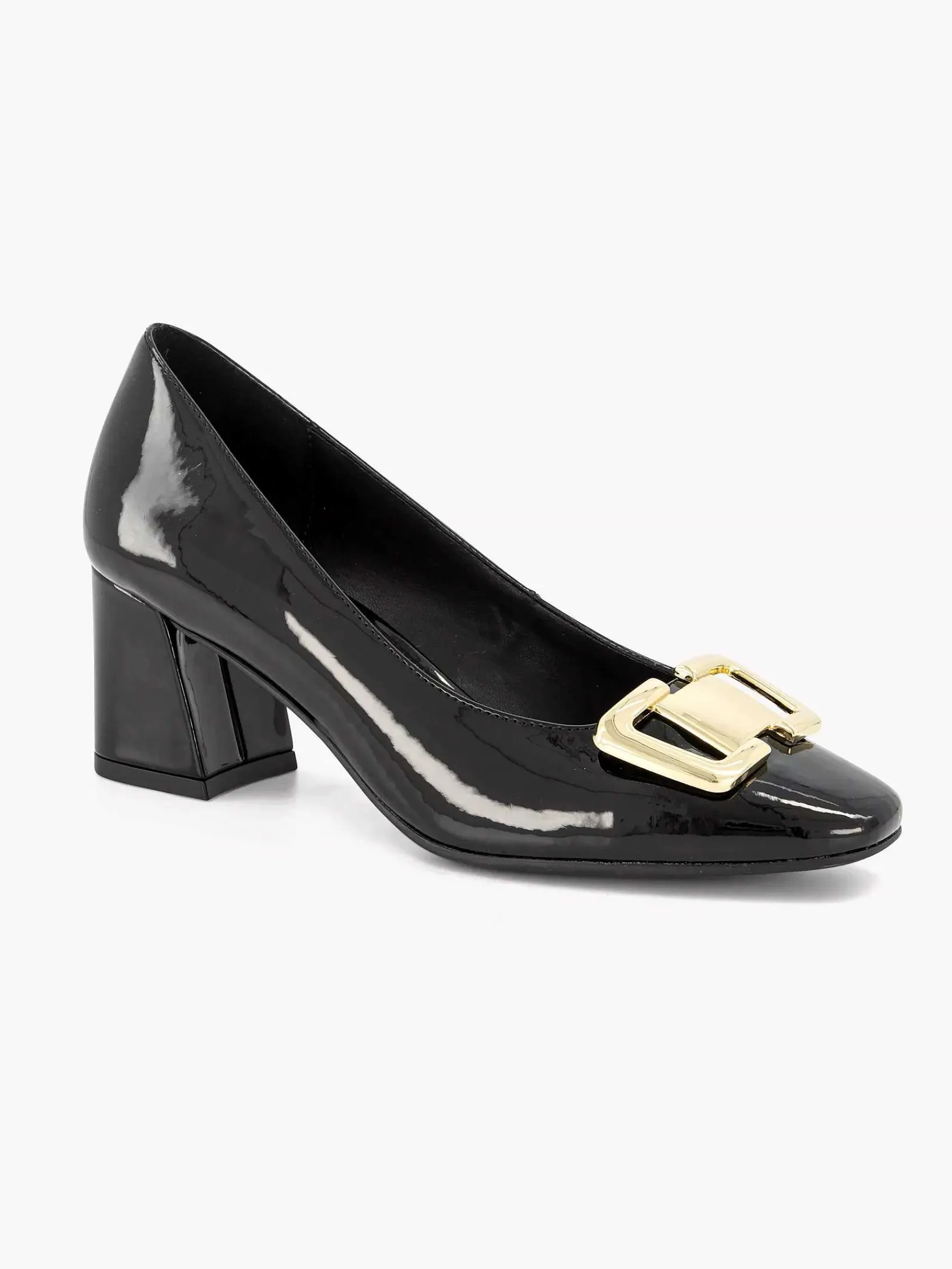 Pumps|Graceland Zwarte Lak Pump Siergesp