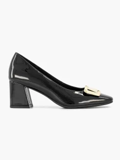 Pumps|Graceland Zwarte Lak Pump Siergesp