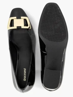 Pumps|Graceland Zwarte Lak Pump Siergesp