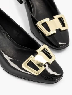 Pumps|Graceland Zwarte Lak Pump Siergesp