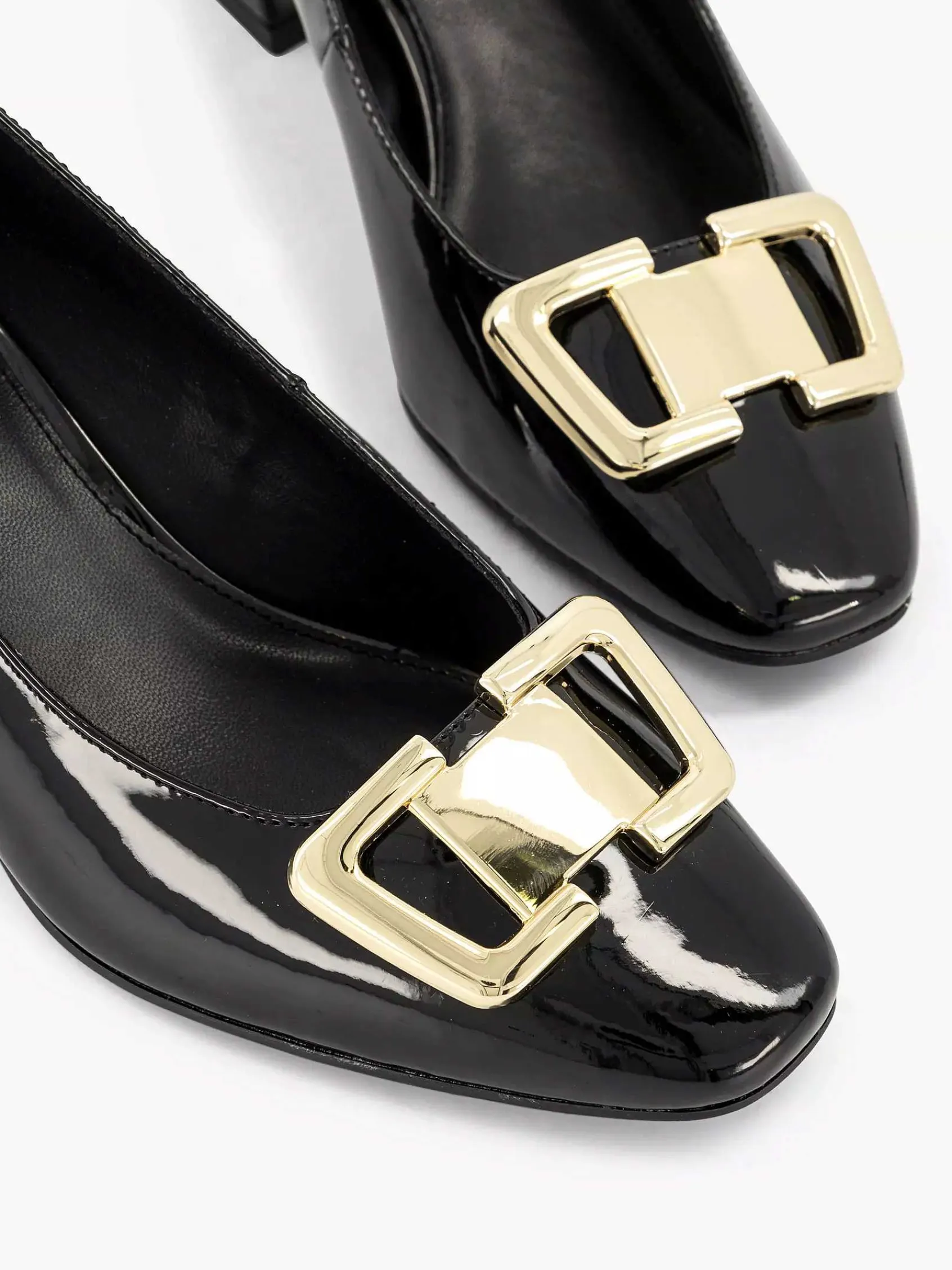 Pumps|Graceland Zwarte Lak Pump Siergesp