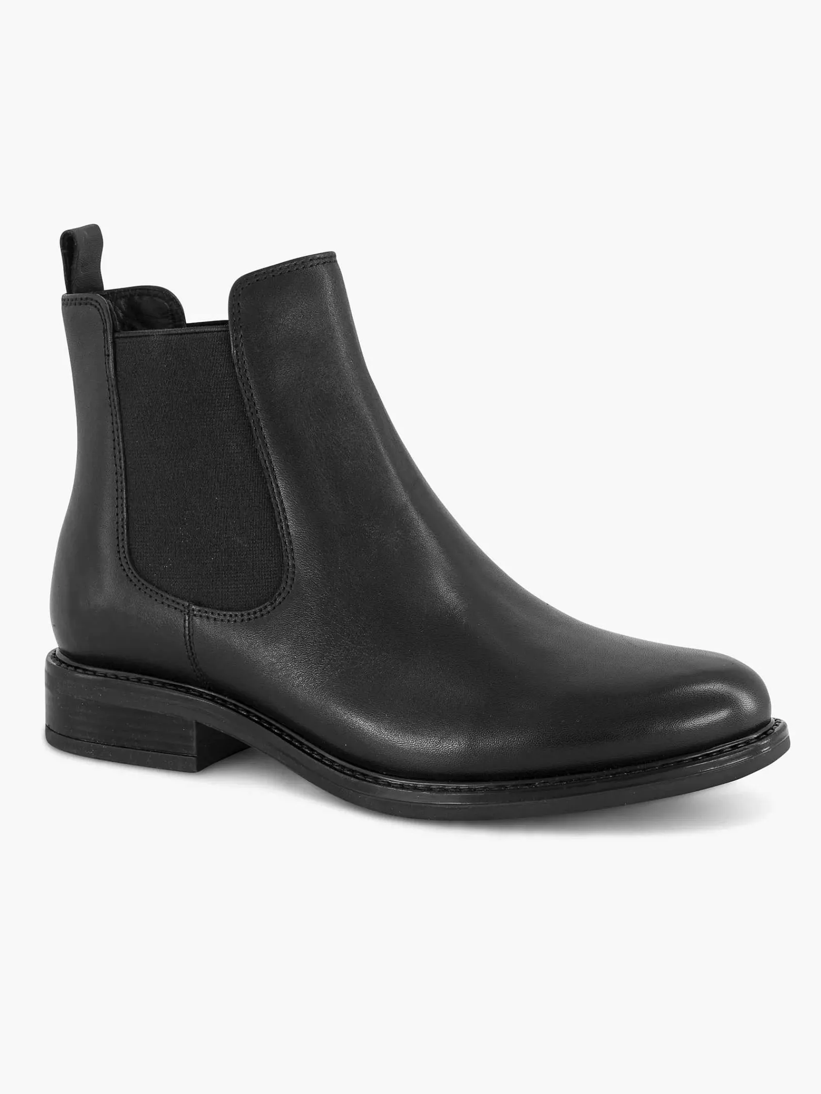 Enkellaarzen & Boots|5th Avenue Zwarte Leren Chelsea Boot
