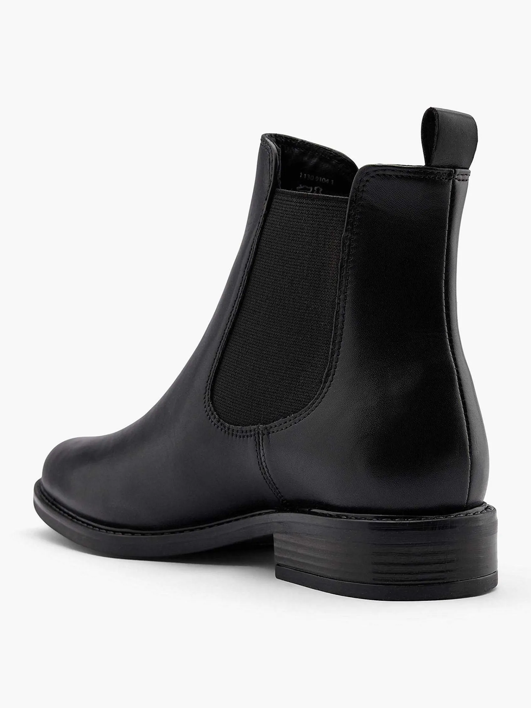 Enkellaarzen & Boots|5th Avenue Zwarte Leren Chelsea Boot