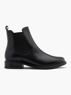 Enkellaarzen & Boots|5th Avenue Zwarte Leren Chelsea Boot