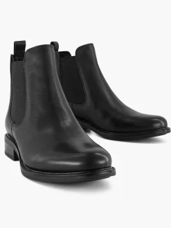 Enkellaarzen & Boots|5th Avenue Zwarte Leren Chelsea Boot