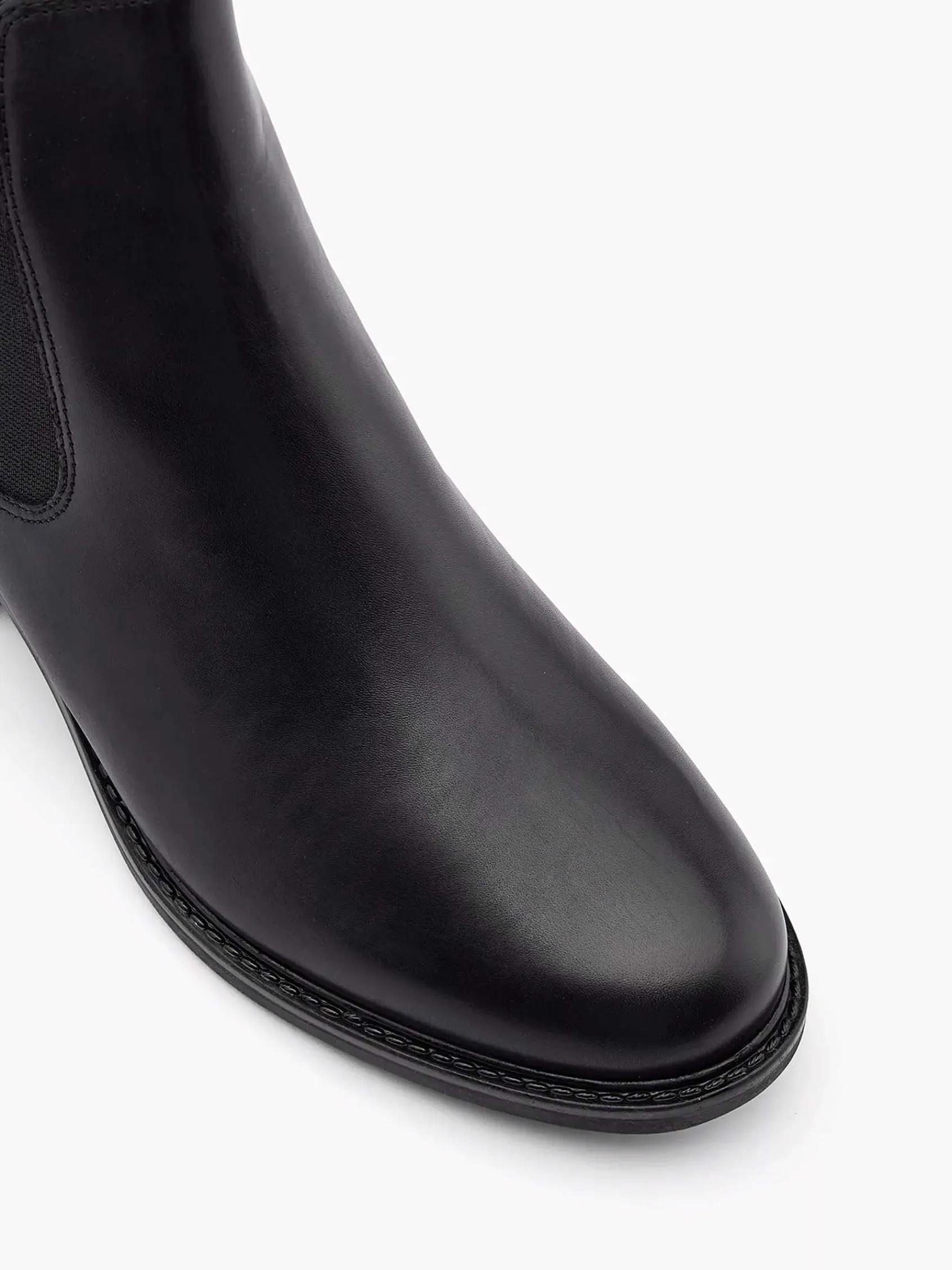 Enkellaarzen & Boots|5th Avenue Zwarte Leren Chelsea Boot