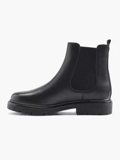 Enkellaarzen & Boots|5th Avenue Zwarte Leren Chelsea Boot