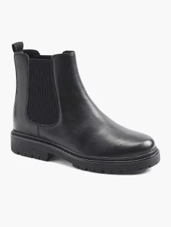 Enkellaarzen & Boots|5th Avenue Zwarte Leren Chelsea Boot