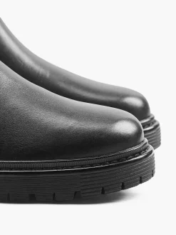 Enkellaarzen & Boots|5th Avenue Zwarte Leren Chelsea Boot