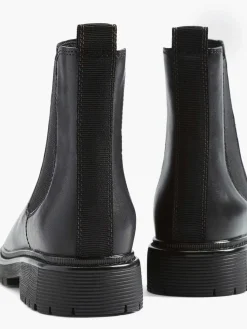 Enkellaarzen & Boots|5th Avenue Zwarte Leren Chelsea Boot
