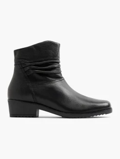 Enkellaarzen & Boots|Medicus Zwarte Leren Comfort Enkellaars