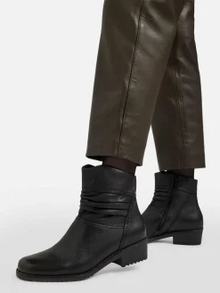 Enkellaarzen & Boots|Medicus Zwarte Leren Comfort Enkellaars