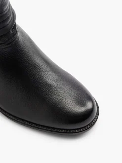 Enkellaarzen & Boots|Medicus Zwarte Leren Comfort Enkellaars