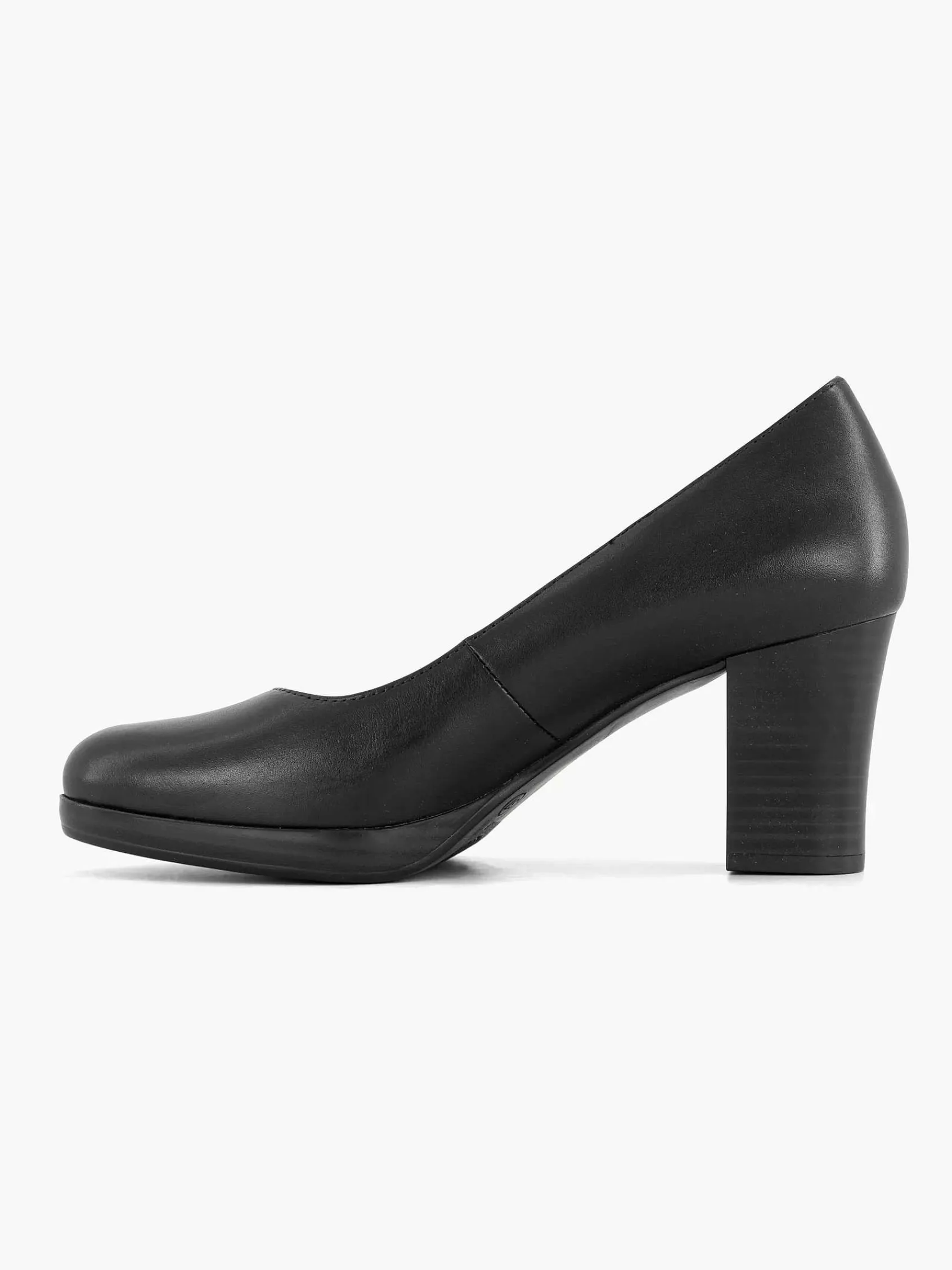 Comfort Schoenen|Medicus Zwarte Leren Comfort Pump