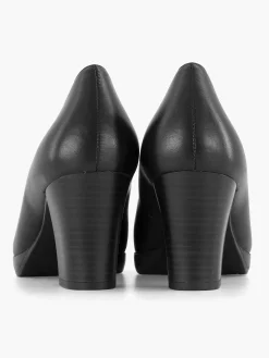 Comfort Schoenen|Medicus Zwarte Leren Comfort Pump