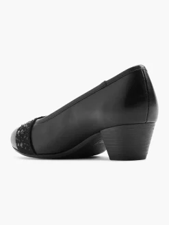 Comfort Schoenen|Easy Street Zwarte Leren Pump