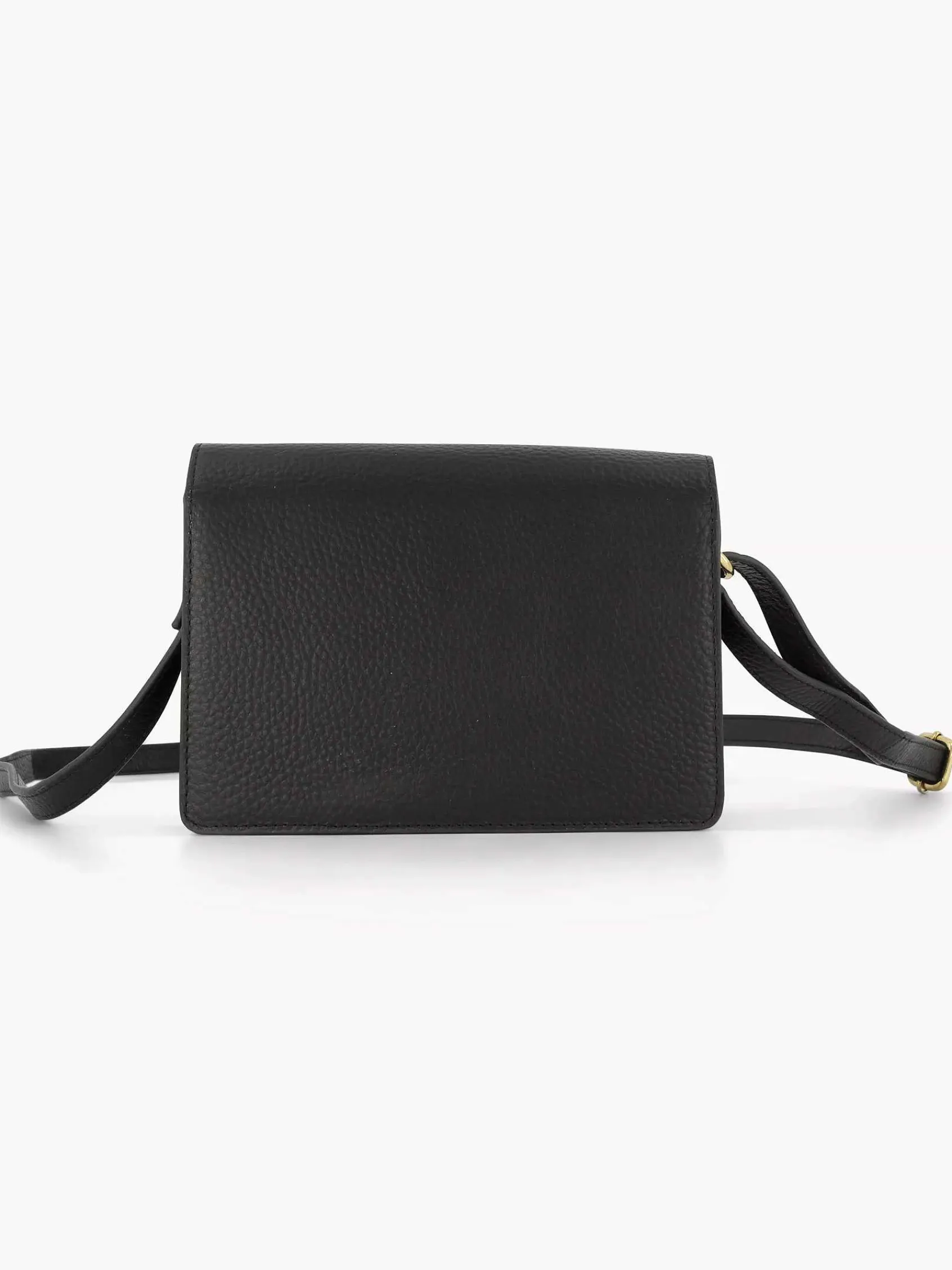 Online Exclusive Accessoires|5th Avenue Zwarte Leren Schoudertas