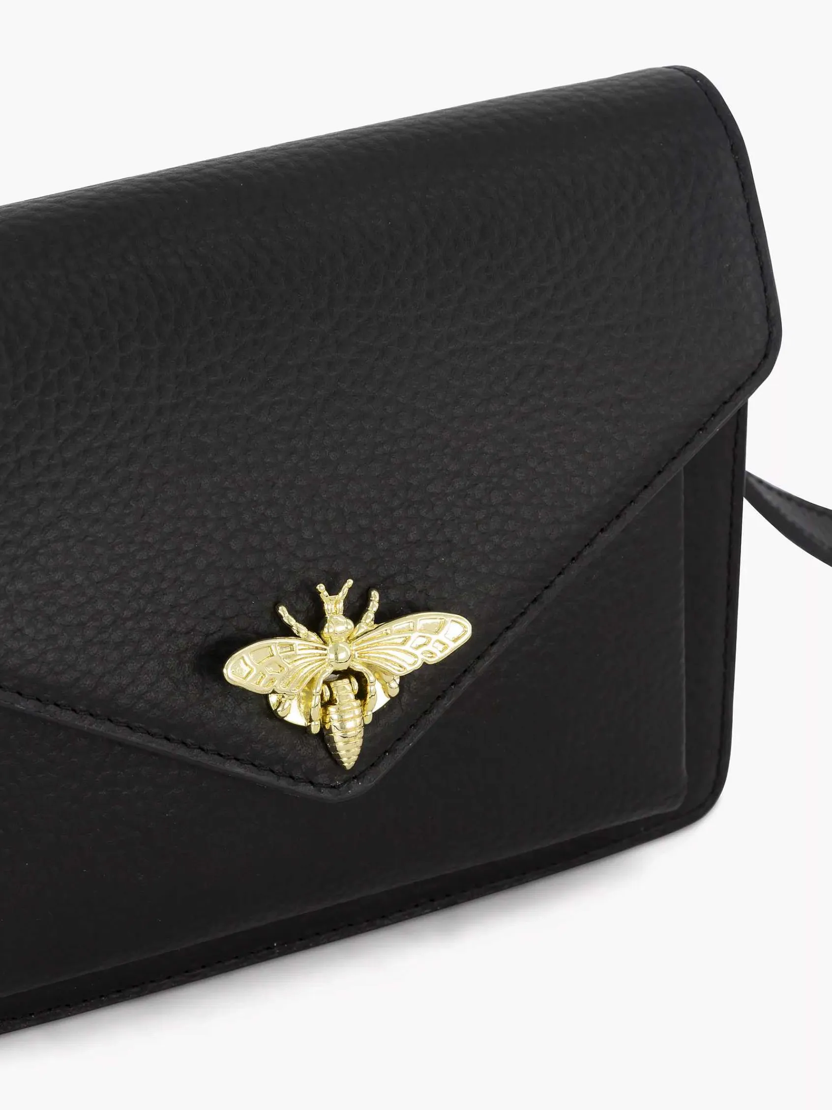 Online Exclusive Accessoires|5th Avenue Zwarte Leren Schoudertas