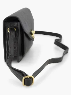 Online Exclusive Accessoires|5th Avenue Zwarte Leren Schoudertas