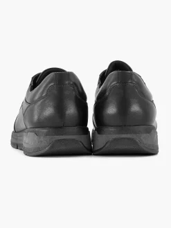 Sneakers|Gallus Zwarte Leren Sneaker