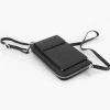 Online Exclusive Accessoires|5th Avenue Zwarte Leren Telefoontas