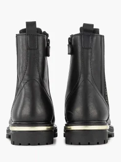 Jongensschoenen|Limelight girl Zwarte Leren Veterboot