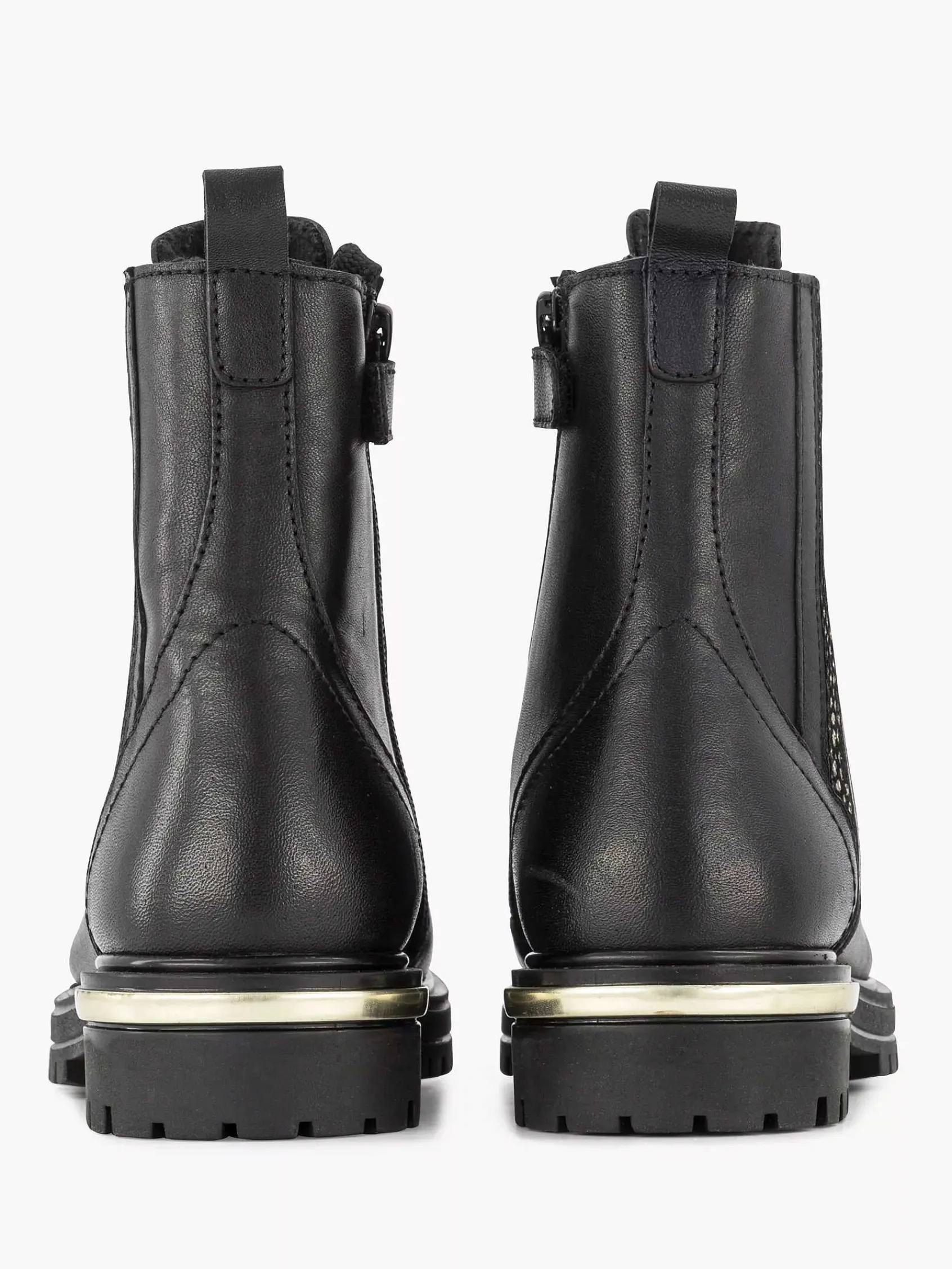 Jongensschoenen|Limelight girl Zwarte Leren Veterboot