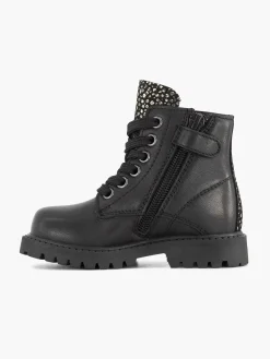 Jongensschoenen|Limelight girl Zwarte Leren Veterboot