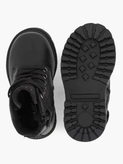 Jongensschoenen|Limelight girl Zwarte Leren Veterboot