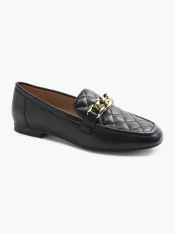 Instappers|Graceland Zwarte Loafer Ketting