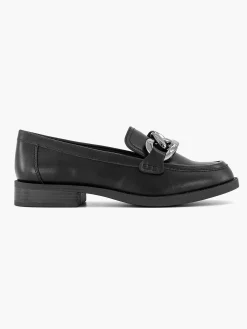Instappers|Graceland Zwarte Loafer Sierketting
