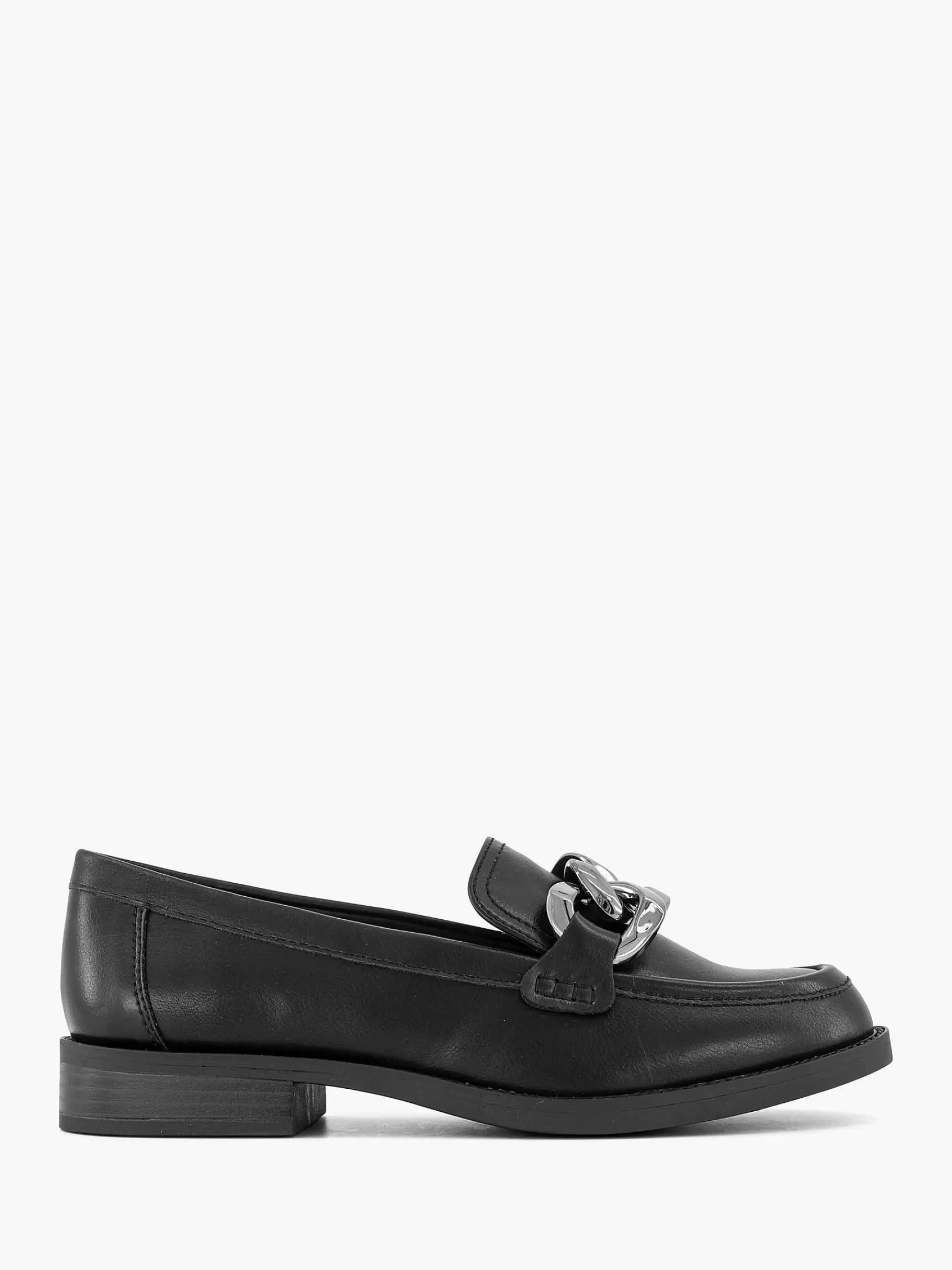 Instappers|Graceland Zwarte Loafer Sierketting