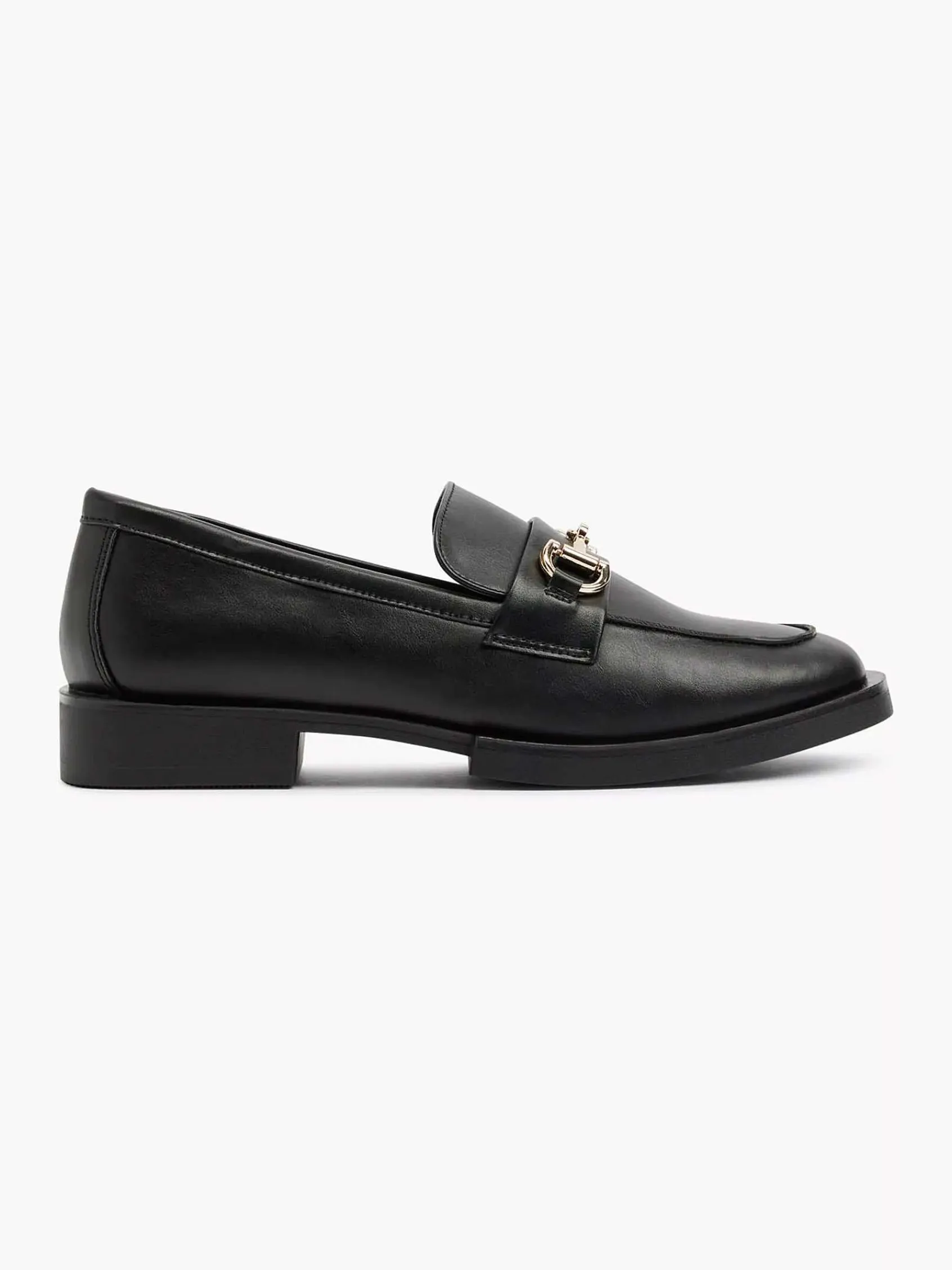 Instappers|Graceland Zwarte Loafer Sierketting