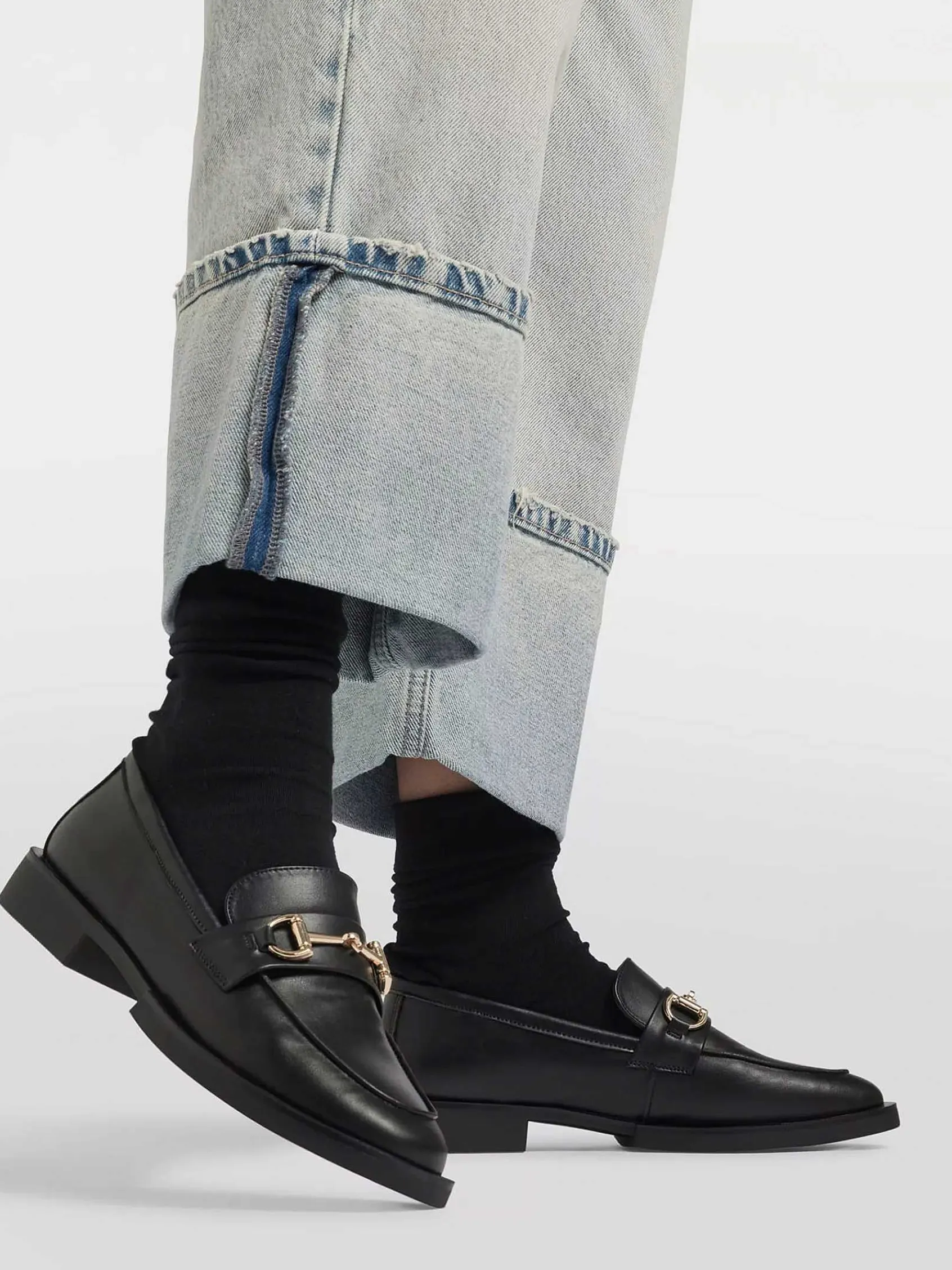 Instappers|Graceland Zwarte Loafer Sierketting