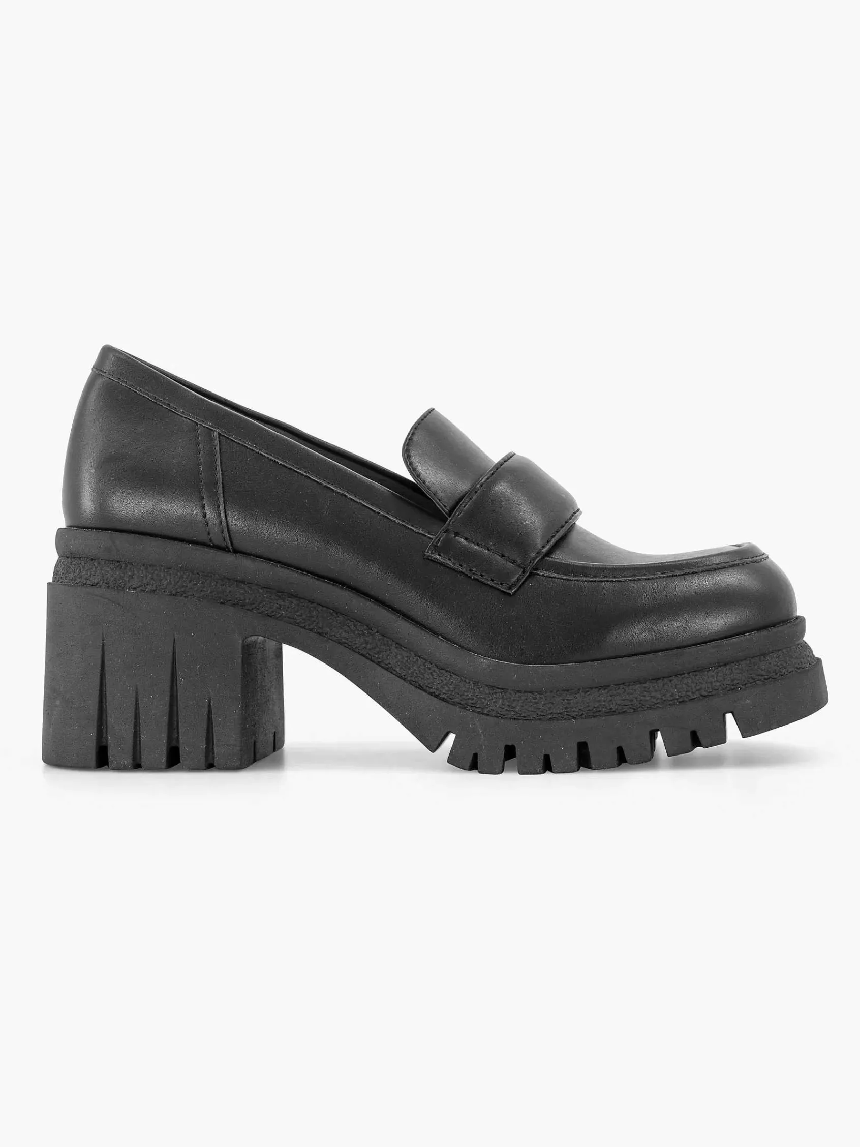 Pumps|Oxmox Zwarte Platform Loafer