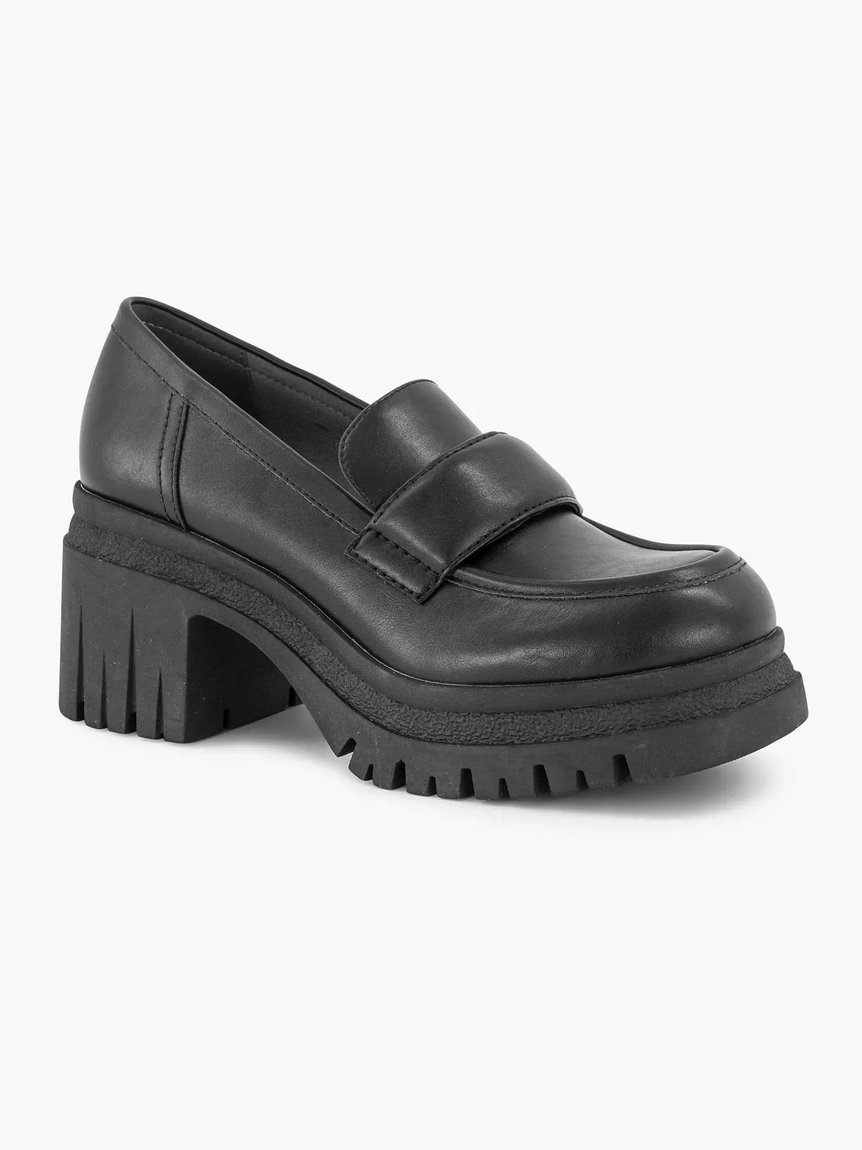 Pumps|Oxmox Zwarte Platform Loafer