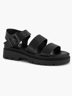 Sandalen|Oxmox Zwarte Platform Sandaal