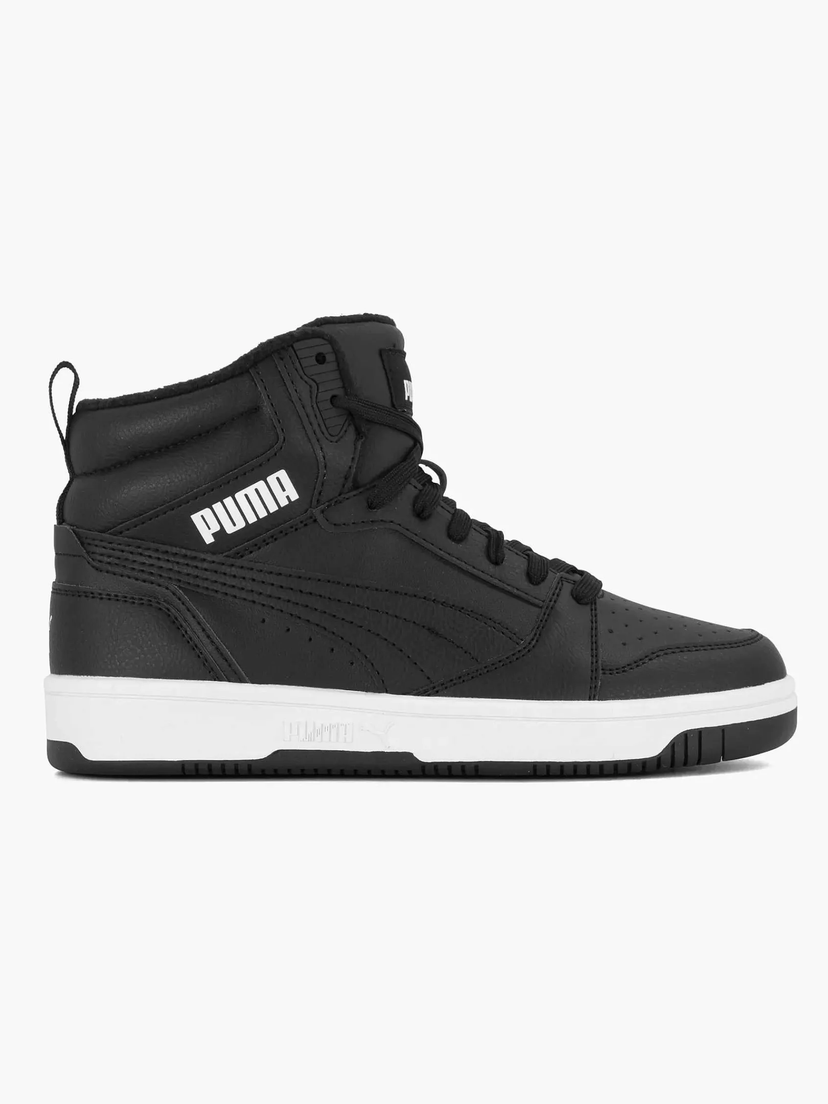 Jongensschoenen|Puma Zwarte Rebound V6 Mid Wtr Jr
