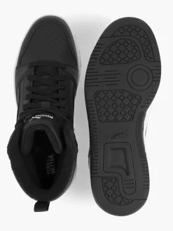 Jongensschoenen|Puma Zwarte Rebound V6 Mid Wtr Jr