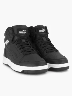 Jongensschoenen|Puma Zwarte Rebound V6 Mid Wtr Jr