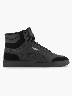 Sneakers|Puma Zwarte Shuffle Mid Fur