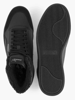 Sneakers|Puma Zwarte Shuffle Mid Fur