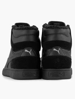 Sneakers|Puma Zwarte Shuffle Mid Fur