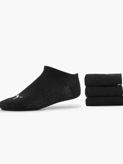 Sokken|Puma Zwarte Sneaker Plain 3 Pak 35-38